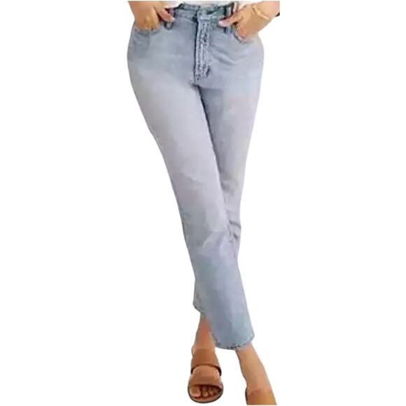 Madewell The Perfect Vintage Jeans Denim High Rise Tapered Leg Light Blue 34 - Picture 1 of 8